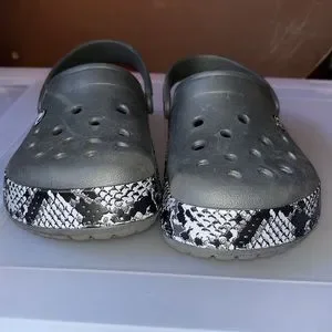 CROCS Shoes Crocs Crocband Snake Print 26380 Graphiteblack Men